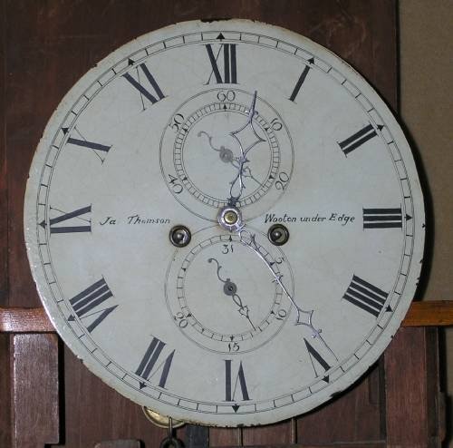 fig 2. Early 19th Cent Mahogany 8 Day Longcase Clock